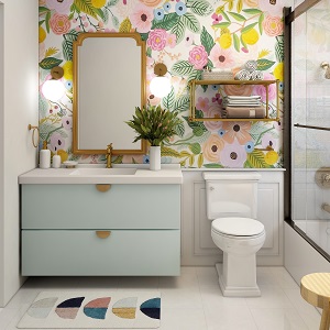 Цветная и яркая ванная комната: как преобразить санузел в Решётах - reshyoty.mebel54.com | фото