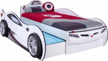 CARBED Кровать-машина Coupe с выдвижной кроватью White 20.03.1310.00 в Решётах - reshyoty.mebel54.com | фото