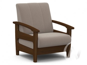 Кресло для отдыха Омега (орех лак/CATANIA COCOA) в Решётах - reshyoty.mebel54.com | фото