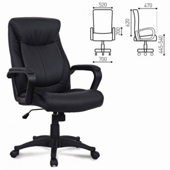 Кресло офисное BRABIX Enter EX-511 (черный) в Решётах - reshyoty.mebel54.com | фото