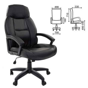 Кресло офисное BRABIX Formula EX-537 (черный) в Решётах - reshyoty.mebel54.com | фото