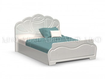 Кровать 1,6м Гармония (Белый/Белый глянец) в Решётах - reshyoty.mebel54.com | фото