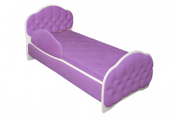 Кровать 170 Гармония 67 Светло-фиолетовый (мягкий бортик) в Решётах - reshyoty.mebel54.com | фото