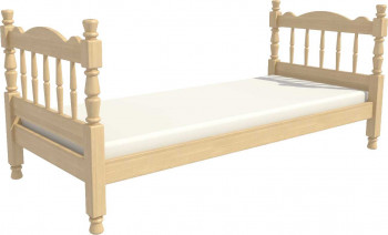Кровать одинарная Аленка из массива сосны 800*1890 Сосна в Решётах - reshyoty.mebel54.com | фото
