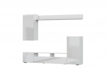 Мебель для гостиной МГС 4 (Белый/Белый глянец) в Решётах - reshyoty.mebel54.com | фото