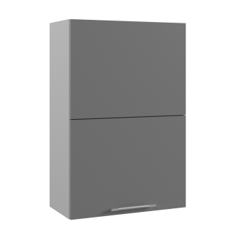 Ройс ПГПМ 600 Шкаф верхний Blum Aventos HF (Графит софт/корпус Серый) в Решётах - reshyoty.mebel54.com | фото