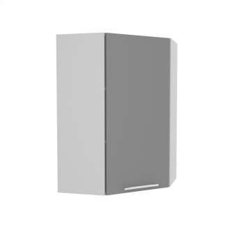Ройс ВПУ 600 Шкаф верхний угловой высокий (Графит софт/корпус Серый) в Решётах - reshyoty.mebel54.com | фото